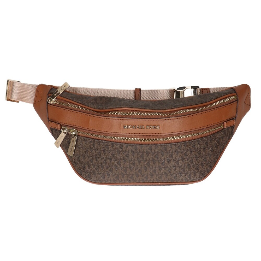 MICHAEL KORS 35T9GY9N8B KENLY MD WAIST PACK Waist Bag Brown Men's